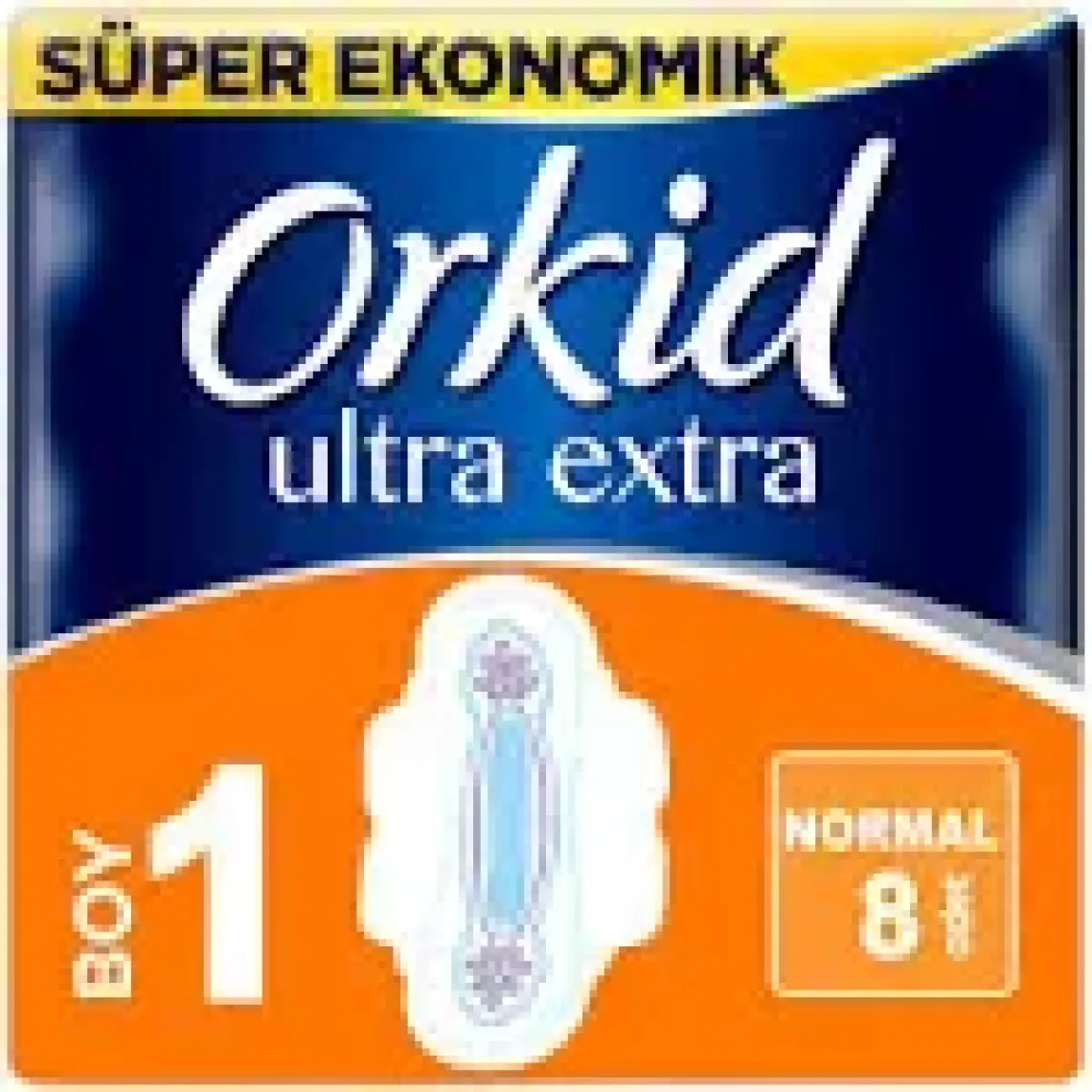 Orkid Ultra Extra Hijyenik Ped Normal Tekli Paket 8'li