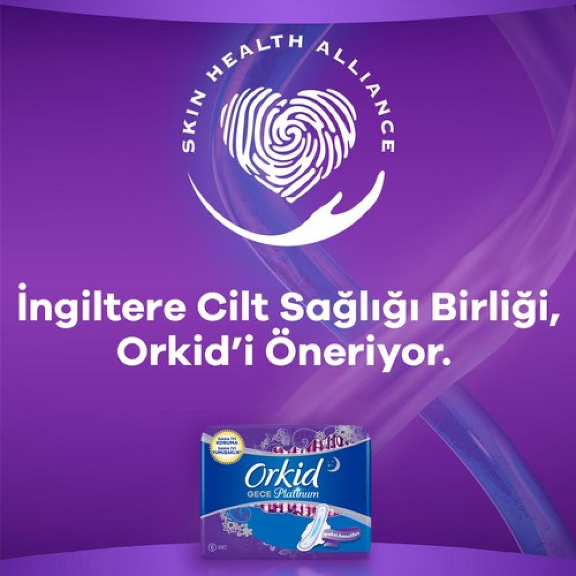 Orkid Platinum Gece 18 Adet Süper Ekonomik Paket Hijyenik Ped