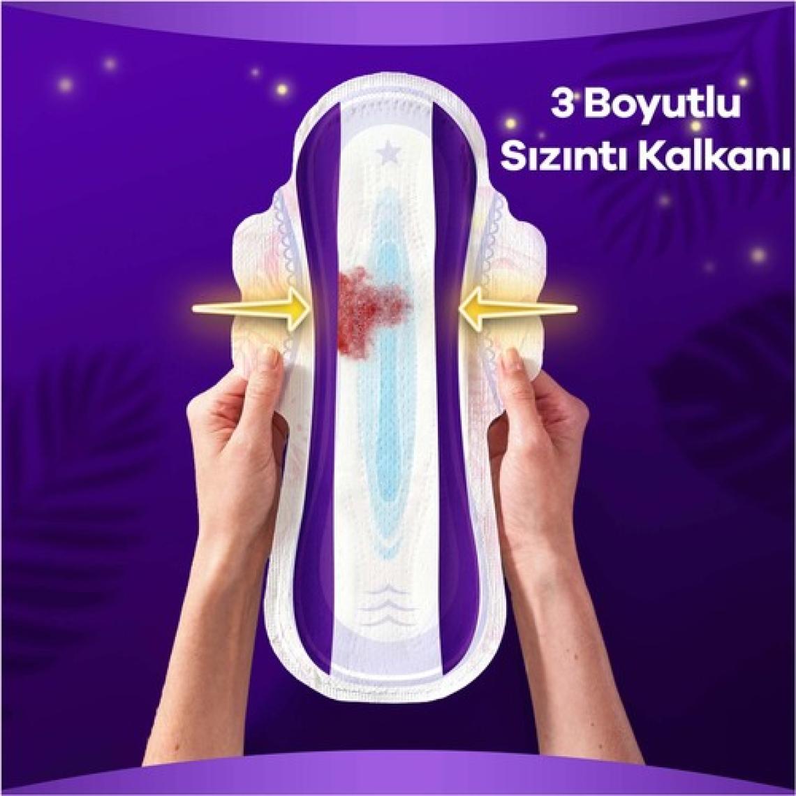Orkid Platinum Gece Extra 6 Adet Tekli Paket Hijyenik Ped