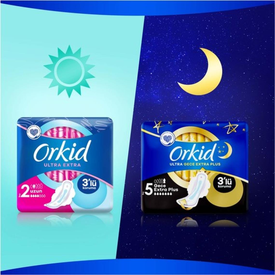 Orkid Ultra Extra Uzun 7 Adet Tekli Paket Hijyenik Ped