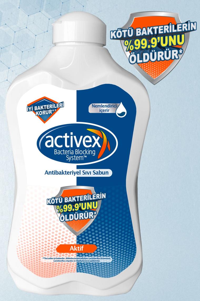 Antibakteriyel Sıvı Sabun Aktif 2x1.5 Lt 500 ml