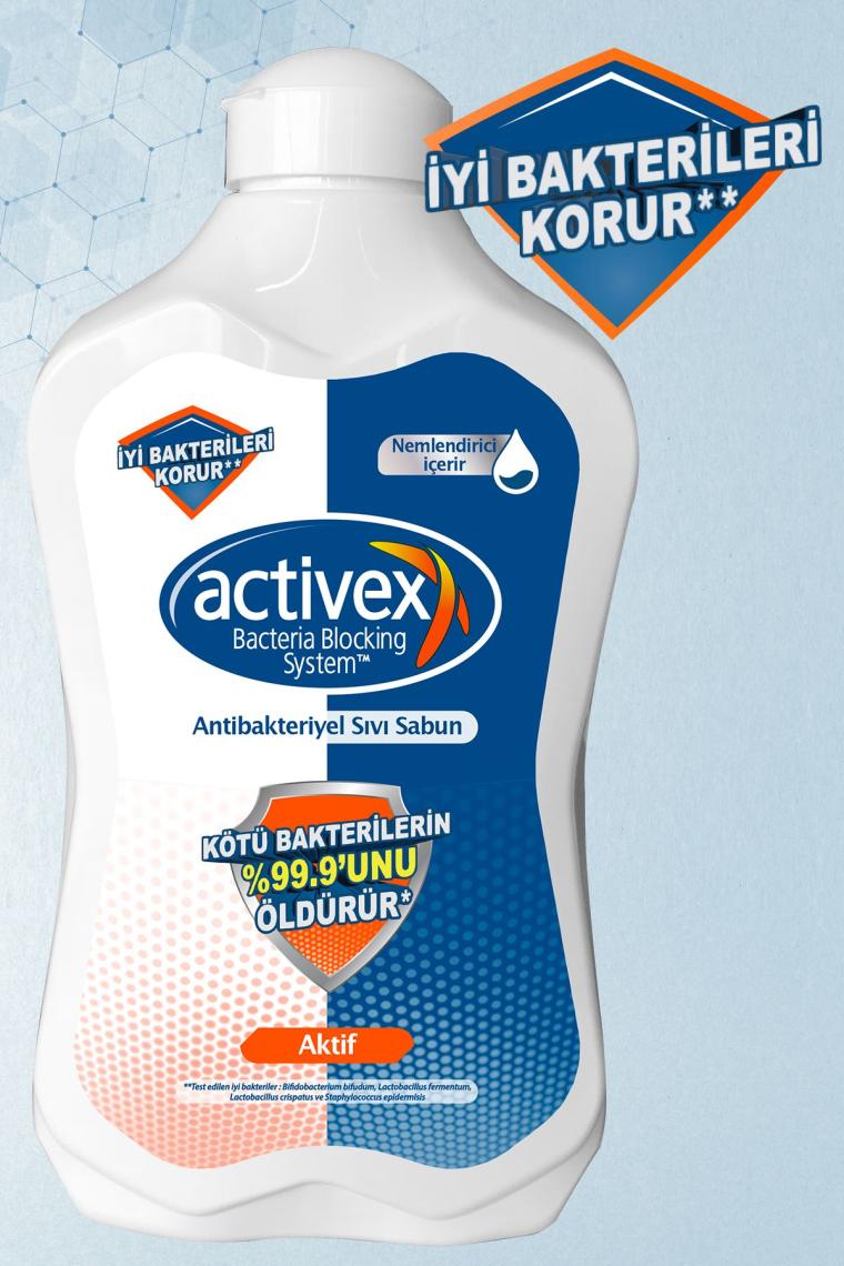 Antibakteriyel Sıvı Sabun Aktif 2x1.5 Lt 500 ml