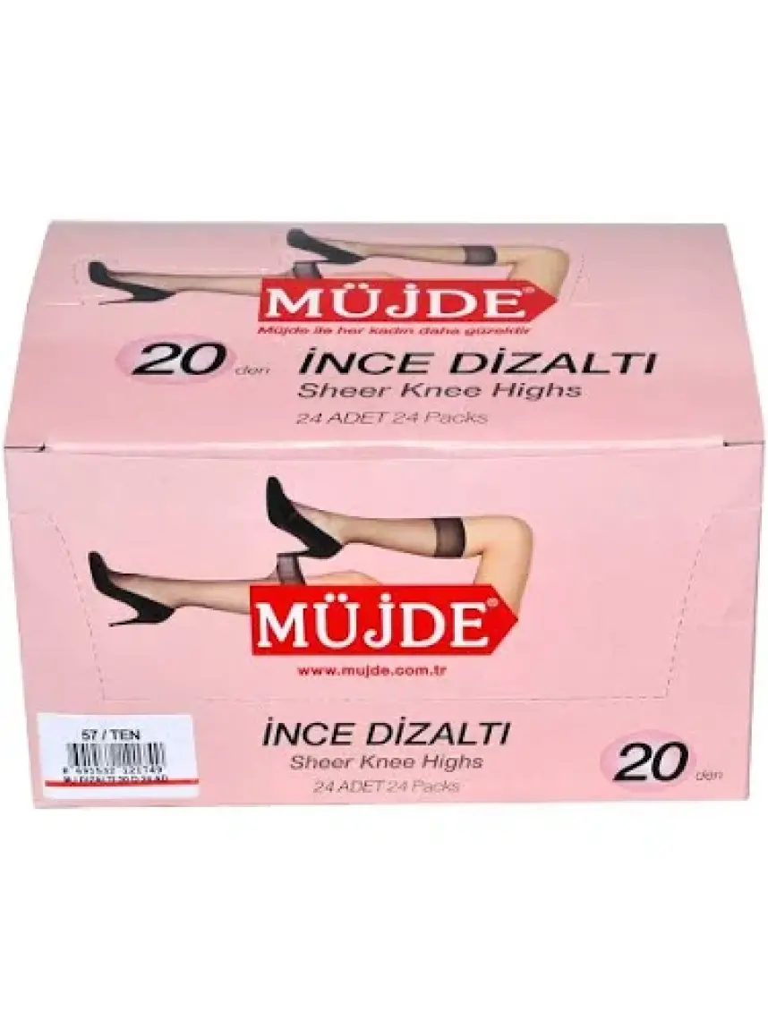 Müjde Dizaltı 20 Denye 57 No 24 Adet