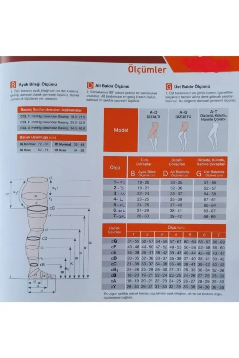 Arch Antiemboli Çorabı Diz Üstü