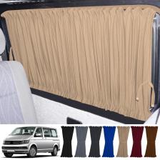 Oto Pandami Volkswagen Transporter T5/t6/t7 Uzun Şase 2003-2022 Uyumlu Krem Raylı Oto Perde Takımı