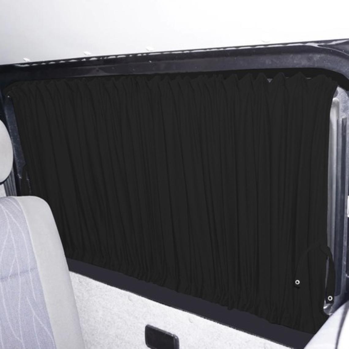 Oto Pandami Mercedes Vito W639 5 Cam 2003-2014 Uyumlu Siyah Raylı Oto Perde Takımı