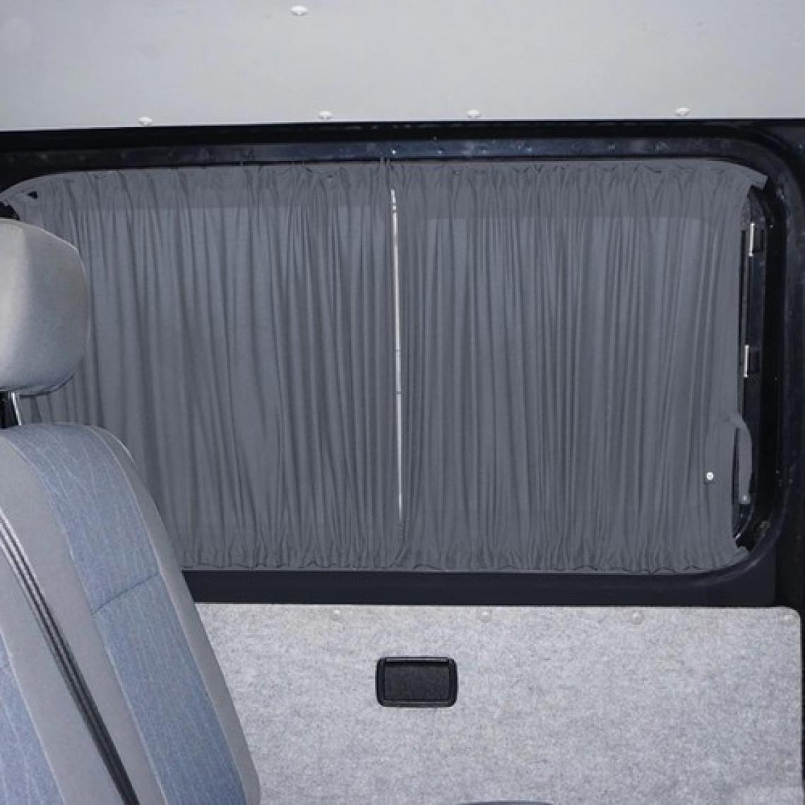 Oto Pandami Mercedes Vito W639 5 Cam 2003-2014 Uyumlu Gri Raylı Oto Perde Takımı