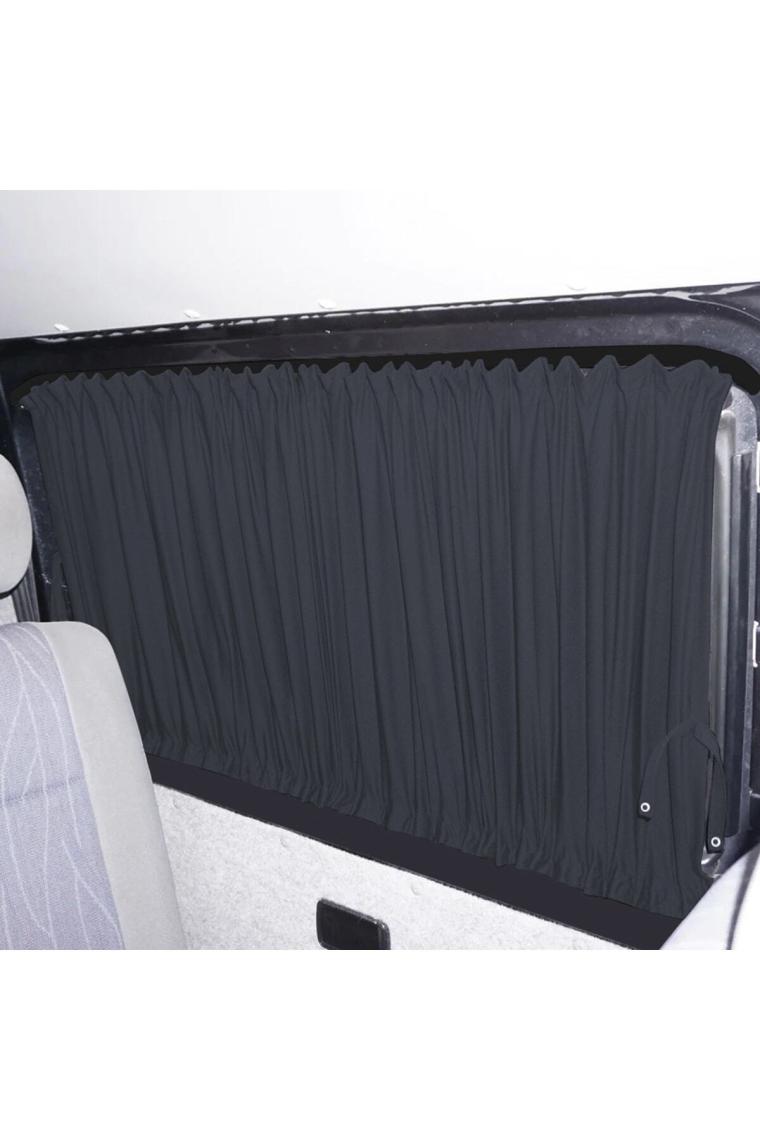 Oto Pandami Volkswagen Transporter T5/t6/t7 Uzun Şase 2003-2022 Uyumlu Füme Raylı Oto Perde Takımı