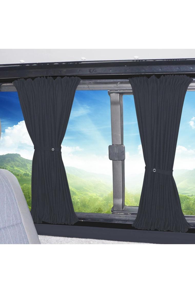 Oto Pandami Volkswagen Transporter T5/t6/t7 Uzun Şase 2003-2022 Uyumlu Füme Raylı Oto Perde Takımı