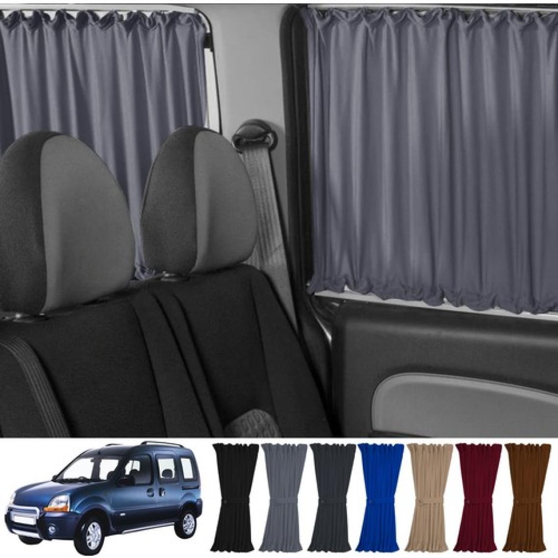Oto Pandami Renault Kangoo 1 . Nesil Kısa Şase 1997-2009 Uyumlu Gri Raylı Oto Perde Takımı