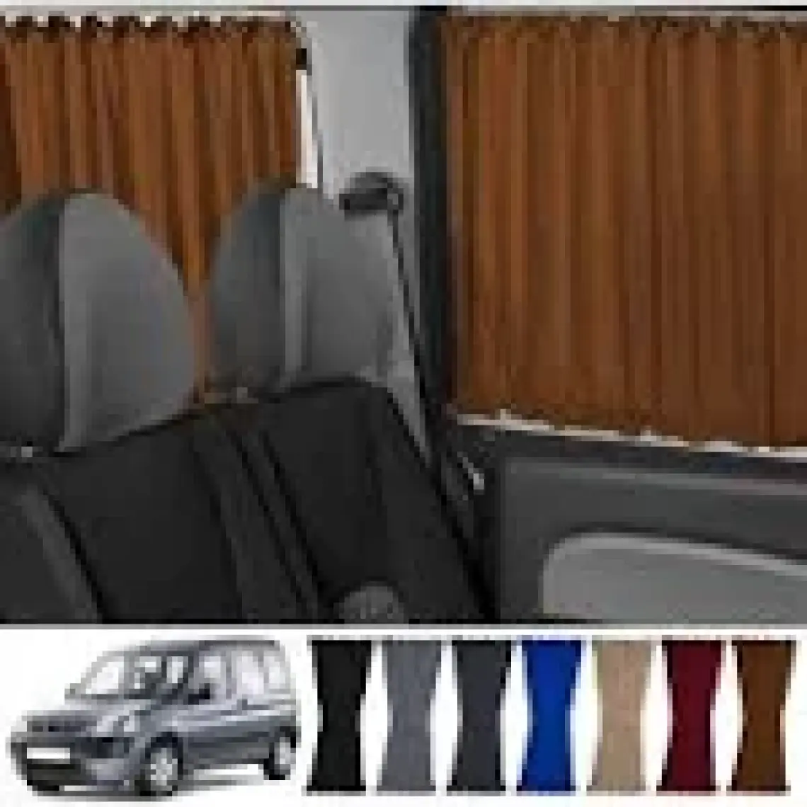 Oto Pandami Peugeot Partner 1996-2008 Uyumlu Taba Raylı Oto Perde Takımı