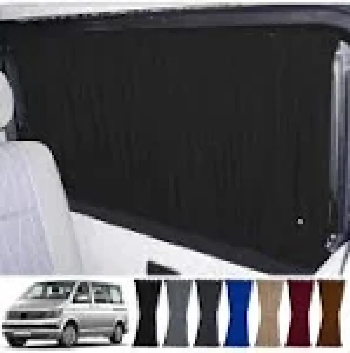 Oto Pandami Volkswagen Transporter Caravelle T5/t6/t7 Kısa Şase 2003-2022 Uyumlu Siyah Raylı Oto Perde Takımı