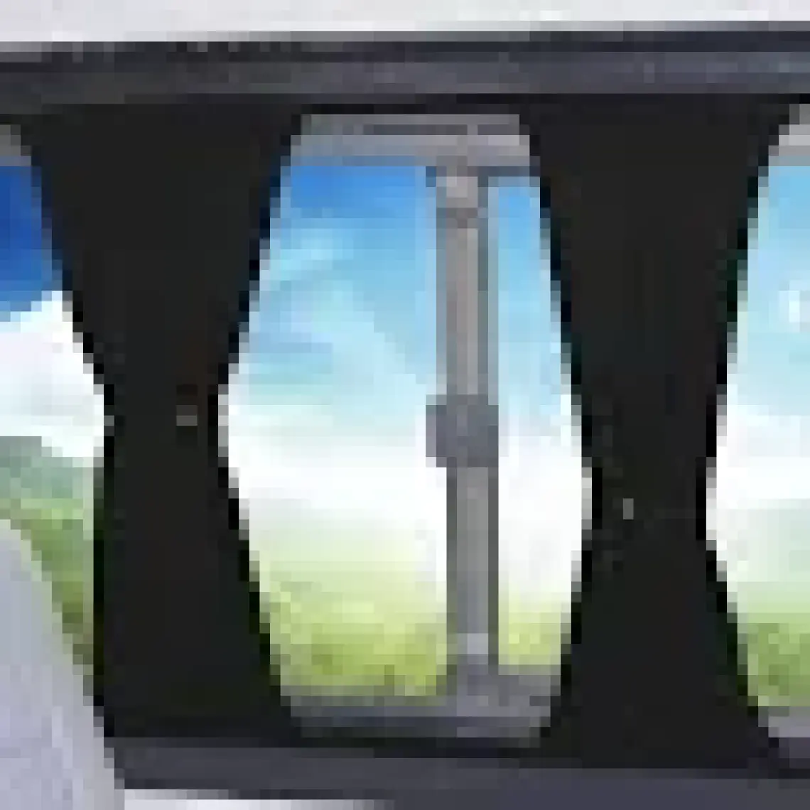 Oto Pandami Volkswagen Transporter Caravelle T5/t6/t7 Kısa Şase 2003-2022 Uyumlu Siyah Raylı Oto Perde Takımı