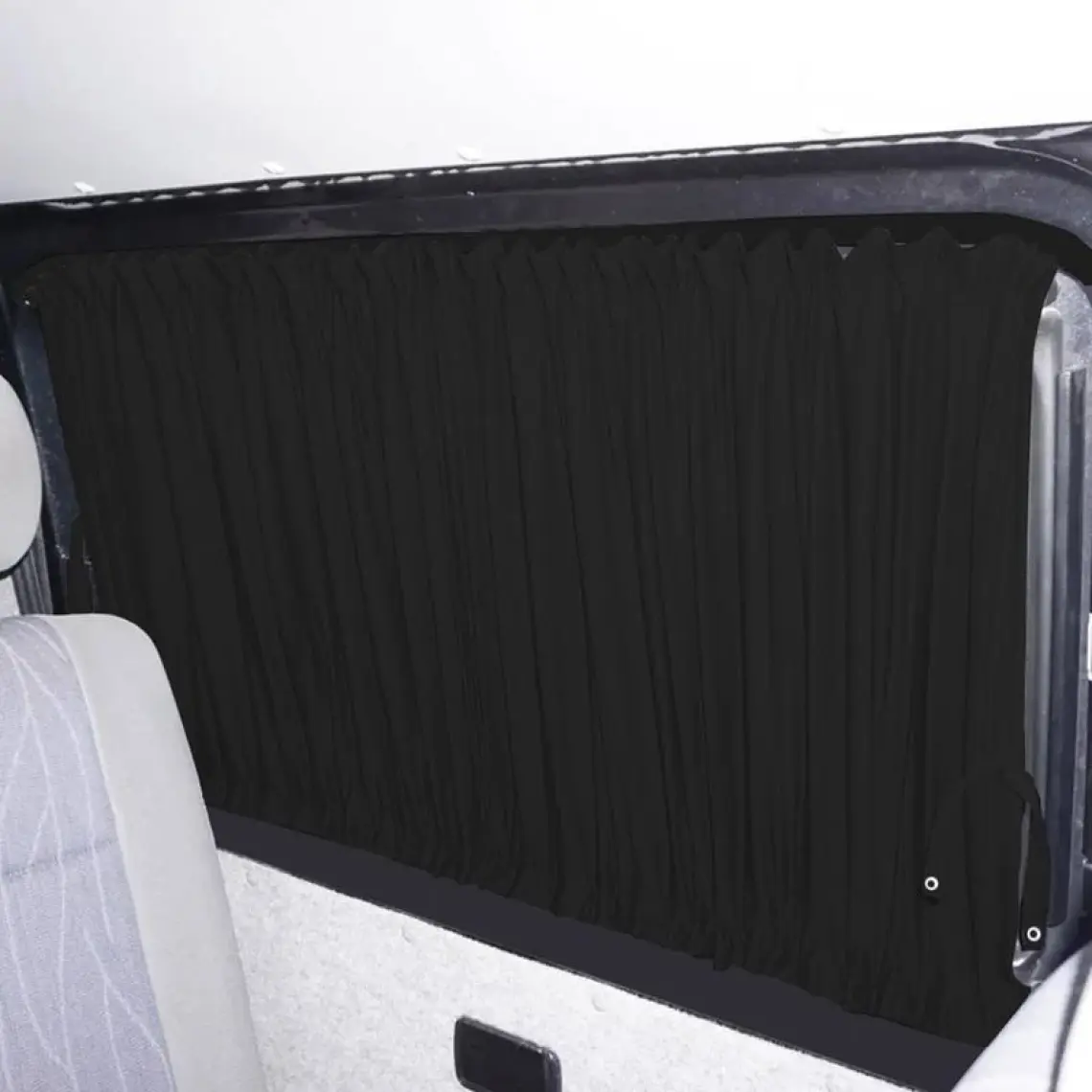Oto Pandami Volkswagen Transporter Caravelle T5/t6/t7 Kısa Şase 2003-2022 Uyumlu Siyah Raylı Oto Perde Takımı