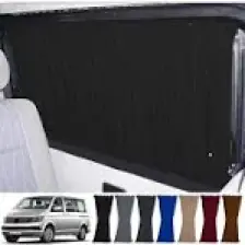 Oto Pandami Volkswagen Transporter Caravelle T5/t6/t7 Kısa Şase 2003-2022 Uyumlu Siyah Raylı Oto Perde Takımı