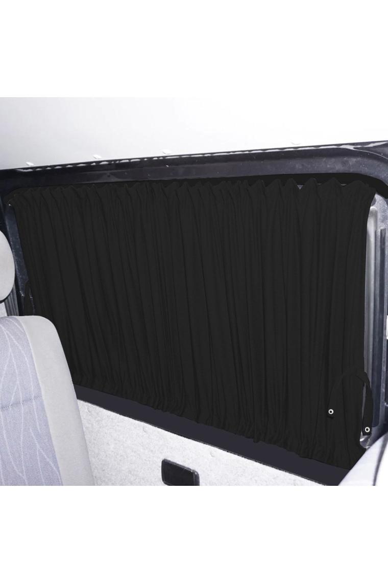 Oto Pandami Mercedes Vito W447 5 Cam 2014+ Uyumlu Siyah Raylı Oto Perde Takımı
