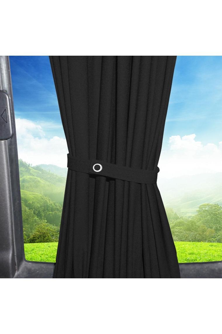 Oto Pandami Mercedes Vito W447 5 Cam 2014+ Uyumlu Siyah Raylı Oto Perde Takımı