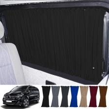 Oto Pandami Mercedes Vito W447 5 Cam 2014+ Uyumlu Siyah Raylı Oto Perde Takımı