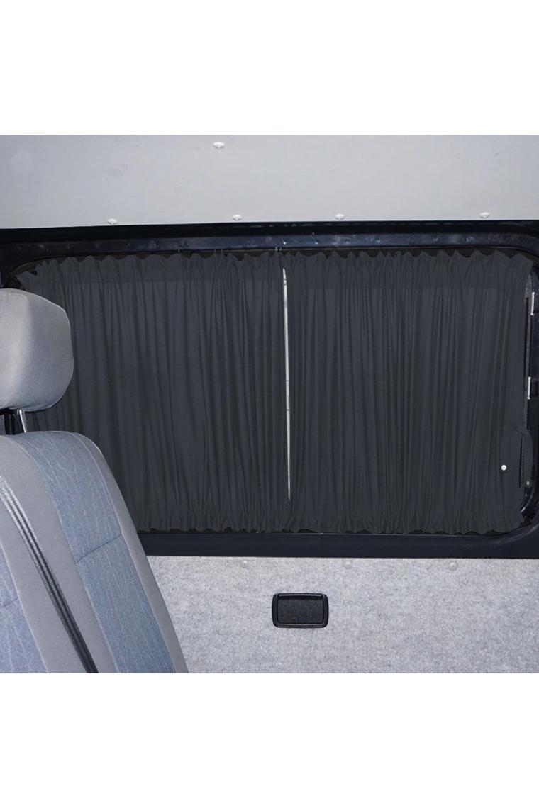 Oto Pandami Mercedes Vito W447 5 Cam 2014+ Uyumlu Füme Raylı Oto Perde Takımı