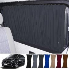 Oto Pandami Mercedes Vito W447 5 Cam 2014+ Uyumlu Füme Raylı Oto Perde Takımı