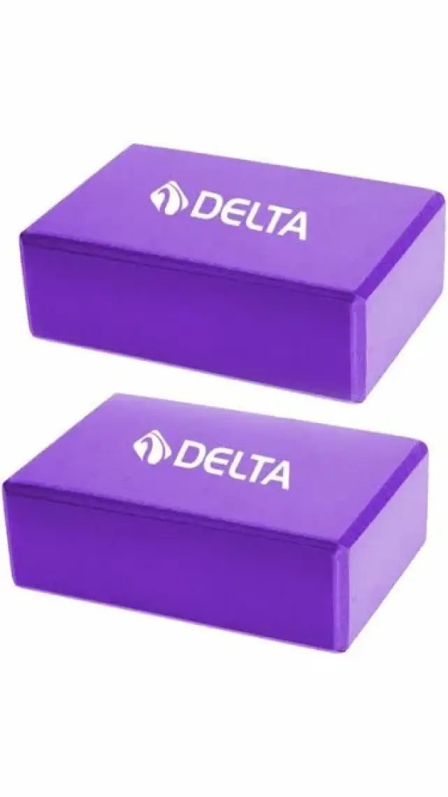 Delta Çiftli Yoga Blok - 2 Adet Yoga Block - Eva Yoga Bloğu Seti