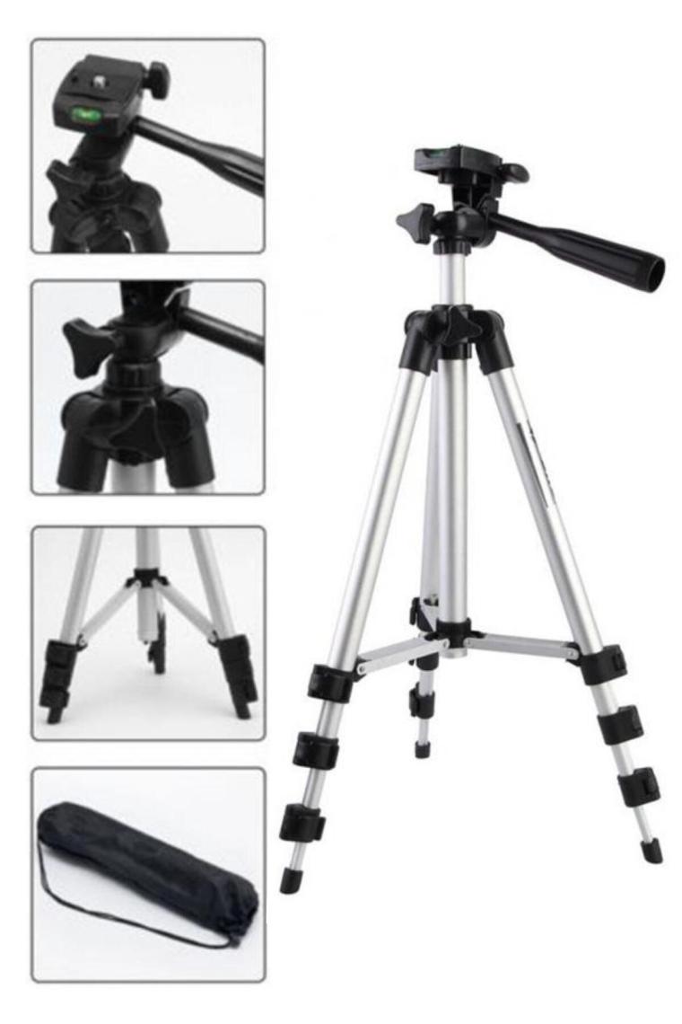 360 Derece Ayarlanabilir Katlanabilir Profesyonel Çekime Uygun 65 Cm Ayaklı Tripod