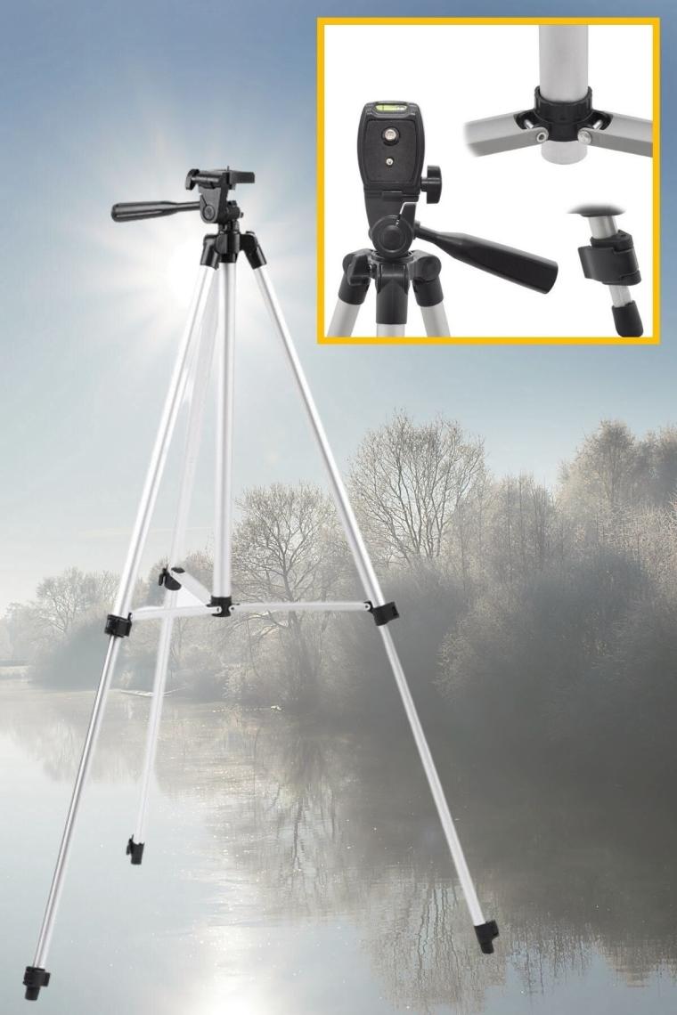 360 Derece Ayarlanabilir Katlanabilir Profesyonel Çekime Uygun 65 Cm Ayaklı Tripod