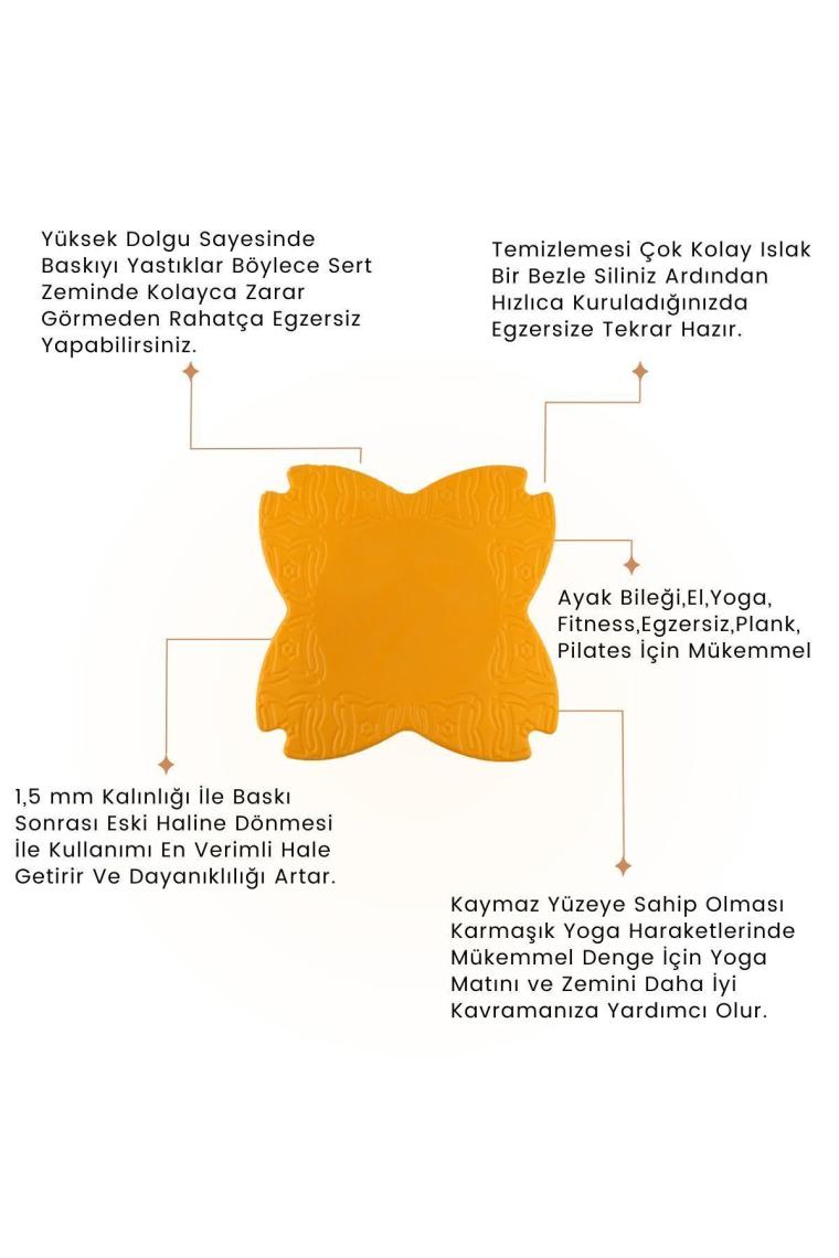 Black Deer Yoga Pedi Yoga Diz Yastığı Antrenman Matı Yoga Yastığı Dizlik Pilates Pedi 2 Adet