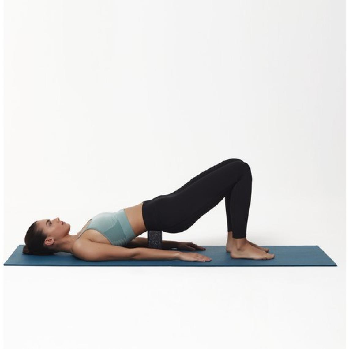 Actifoam Yoga Bloğu 2'li Set Yoga Köpüğü Siyah - Mavi Orta Sert