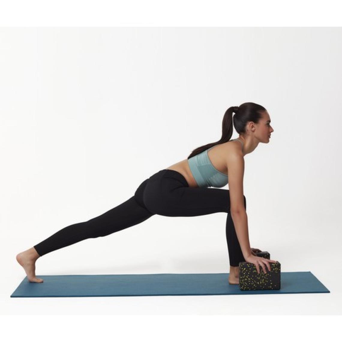 Actifoam Yoga Blok 2'li Set Yoga Köpüğü Siyah + Yeşil Orta Sert