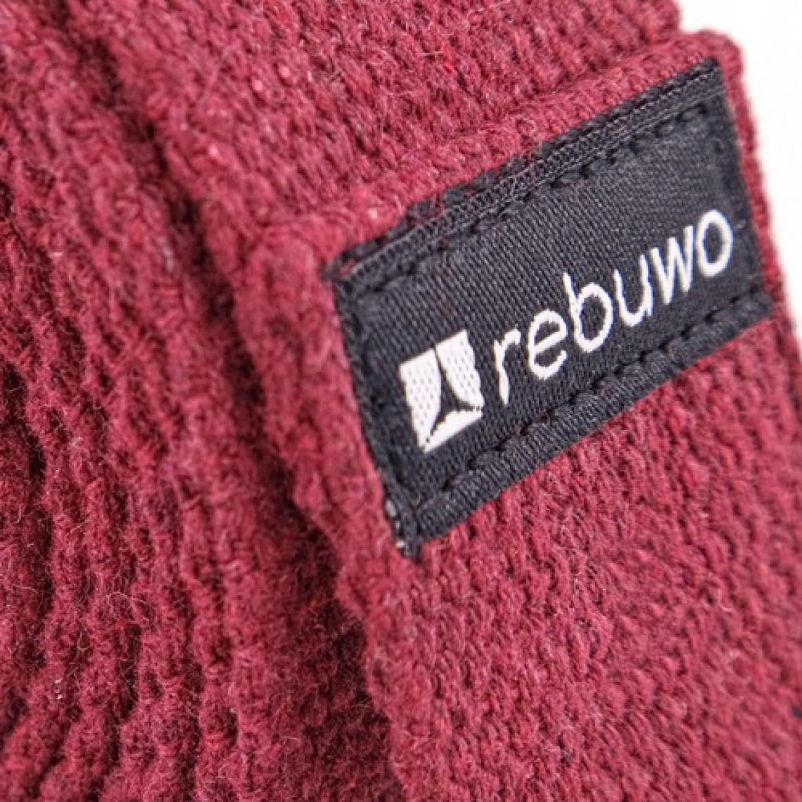 Rebuwo Bordo Yoga Kemeri, Doğal Pamuk 184 cm,Yoga ve Pilates İçin İdeal, Burgundy Cotton Yoga Strap