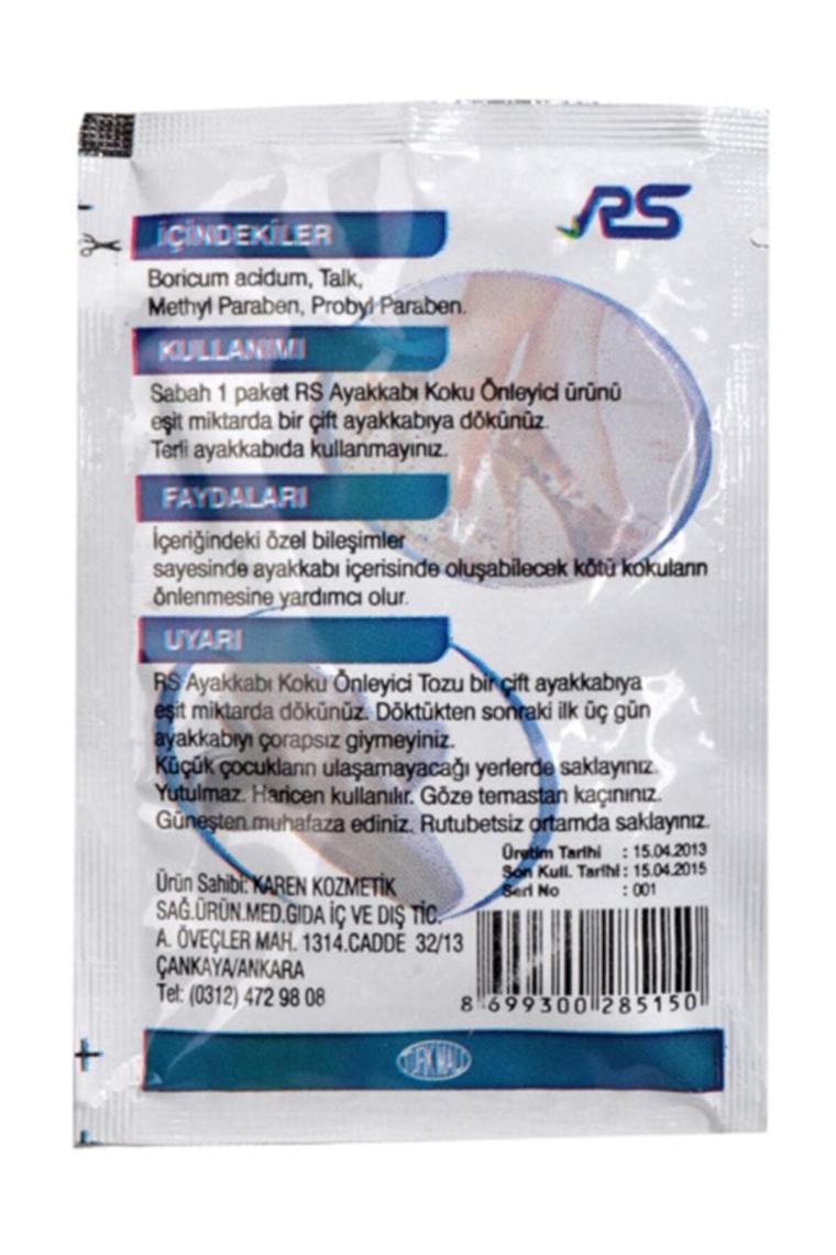 Ayak Kokusu Önleyici Toz 10 gr 1 Pkt