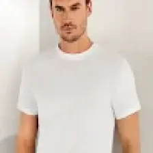 Şahinler Erkek Beyaz Kısa Kollu Kapalı Yaka Penye Atlet ME003