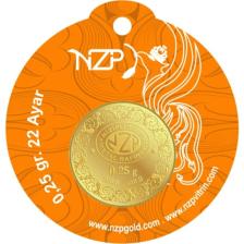 NZP Gold 1 Adet 0.25 gr 22 Ayar Altın