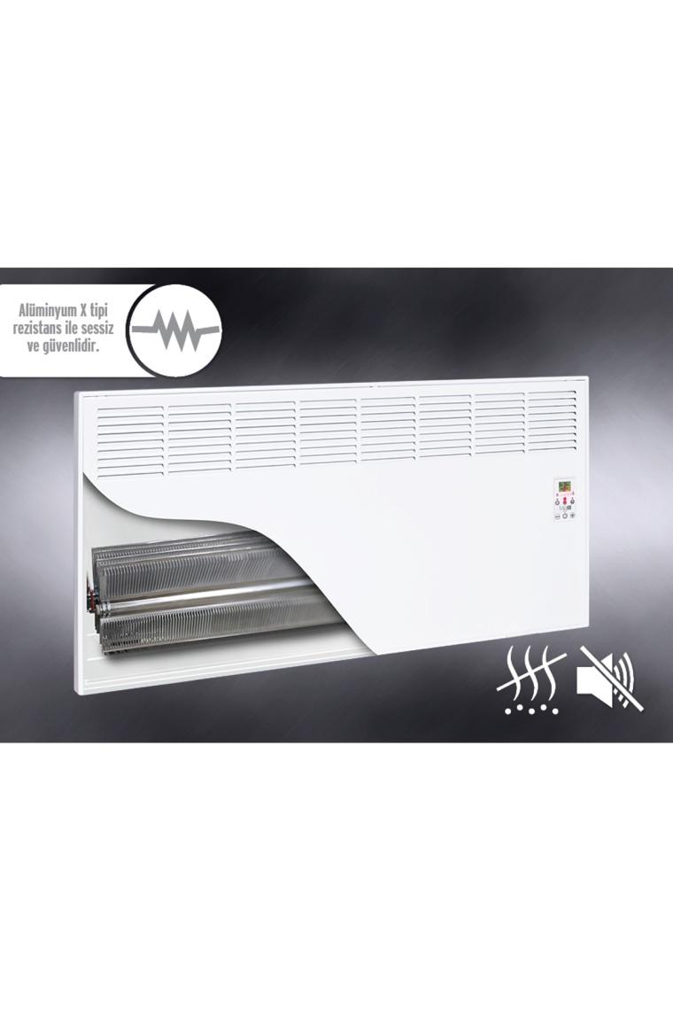 Ivigo EPK4590E20S Elektrikli Panel Konvektör Isıtıcı Dijital 2000 Watt Siyah
