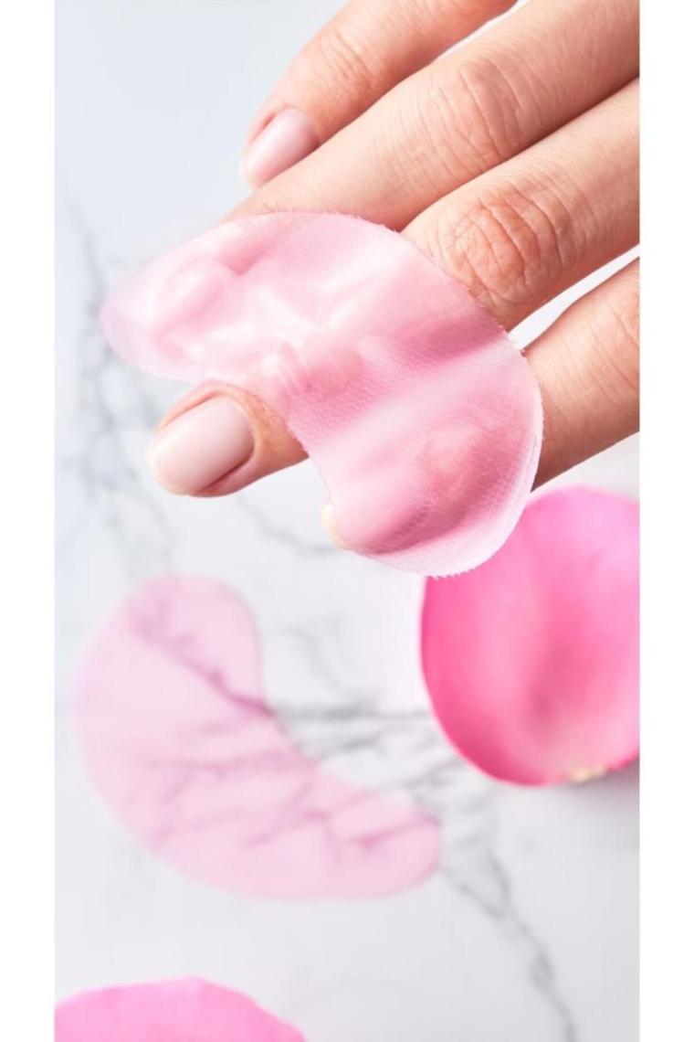 Aqua Rose Organik Gül Suyu İçerikli Nemlendirici Göz Maskesi, Hyaluron, Koyu Halka, Göz Torbası