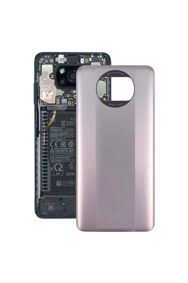 fodos Xiaomi Poco X3 Pro Uyumlu Arka Pil Batarya Kapağı M2102J20SG M2102J20SI
