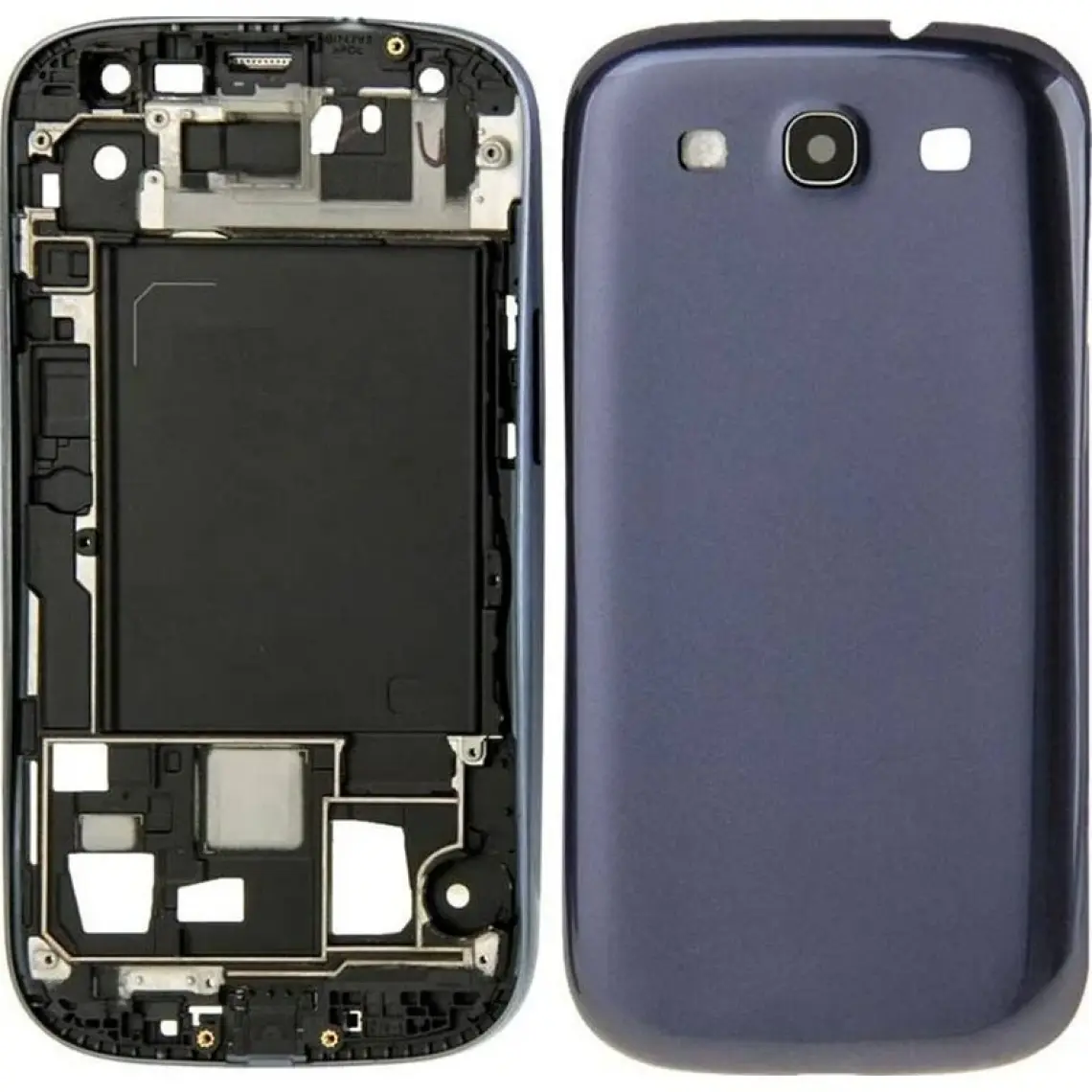 Nokta Teknik Samsung Galaxy S3 I9300 Kasa Kapak Batarya Pil Kapağı Full Kasa - Siyah