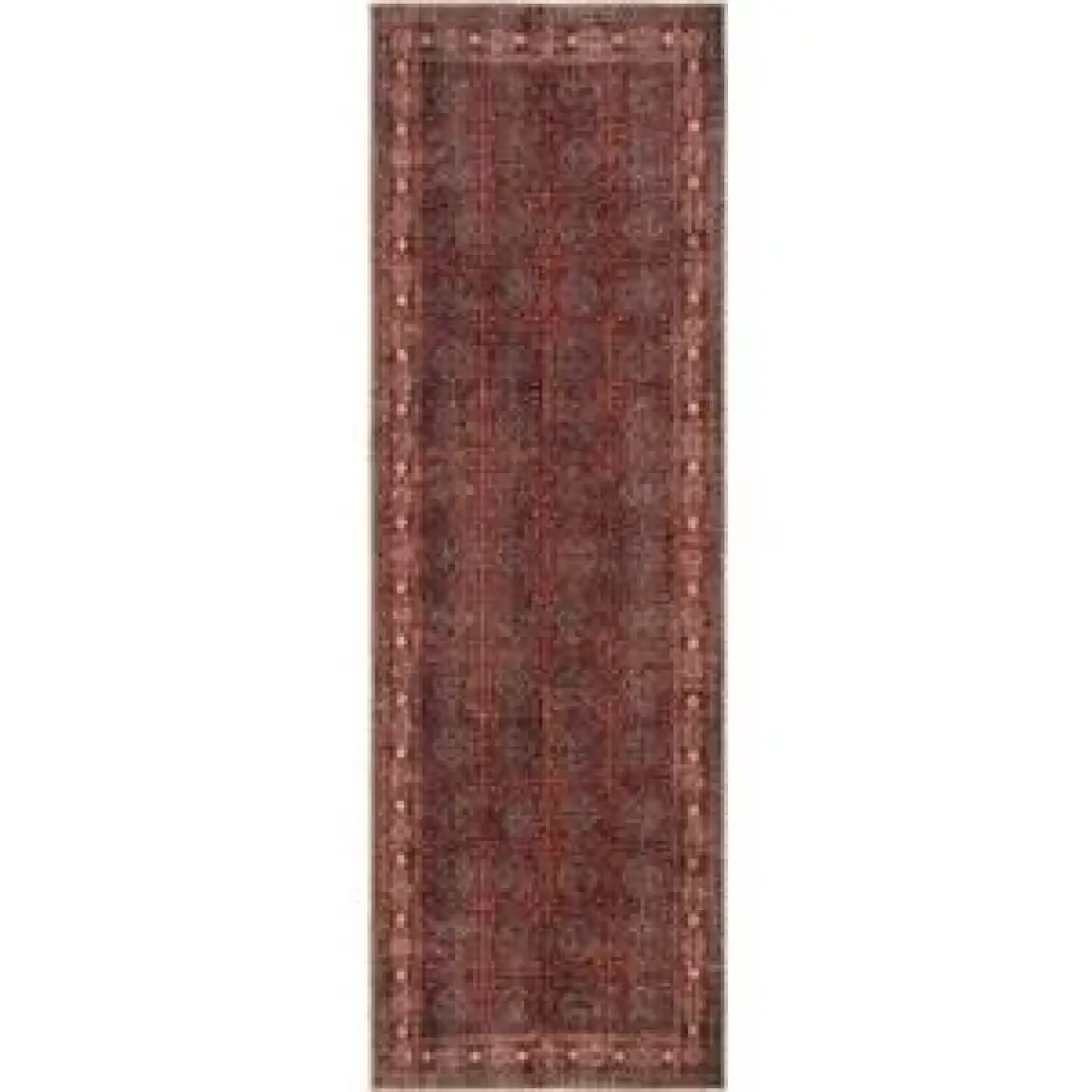 Cool Halı Private Bordo Eskitme Halı Vintage Halı Yolluk Dijital Baskı Halı Makinede Yıkanabilir Salon Halısı