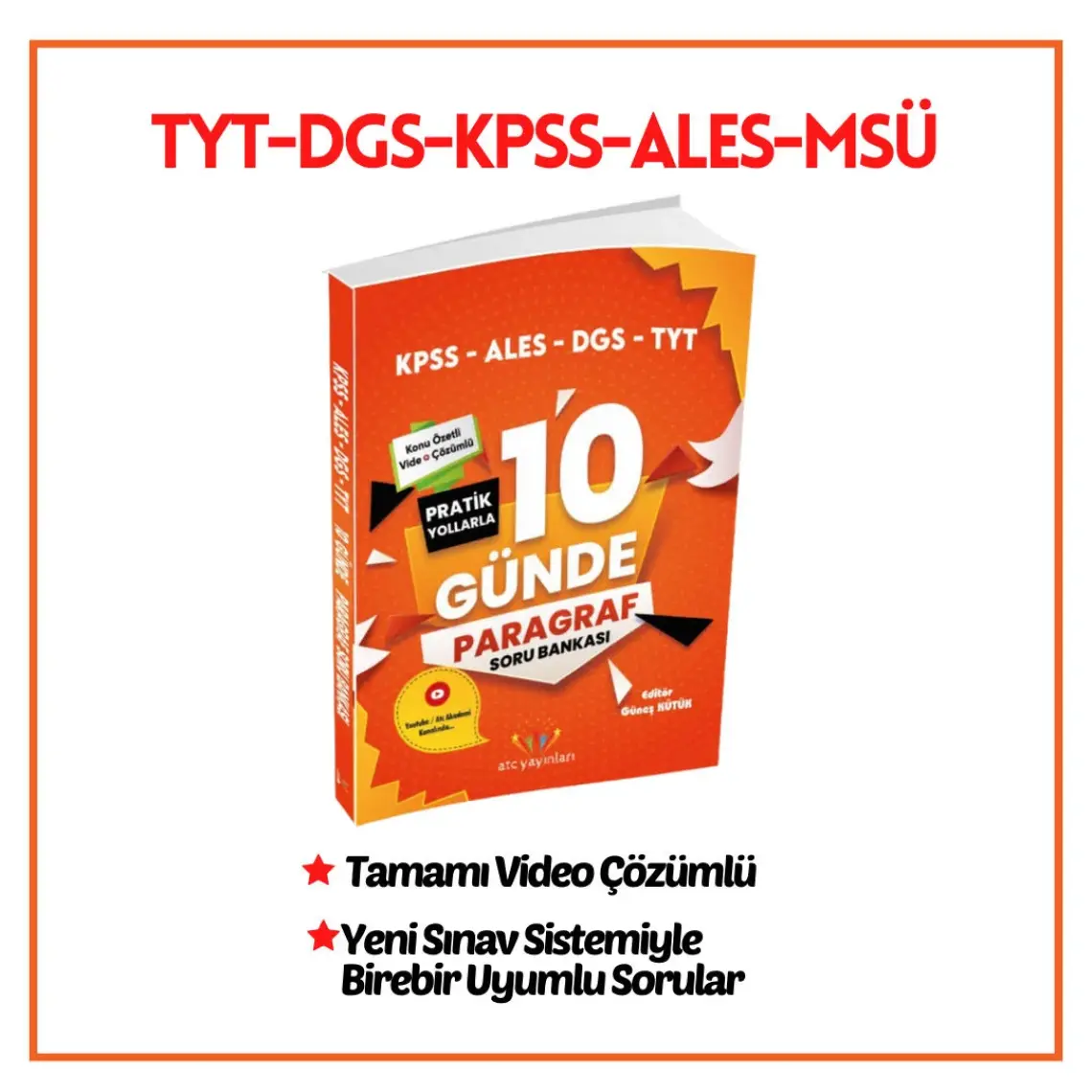 Atc Yayınları Pratik Yollarla 10 Günde Paragraf