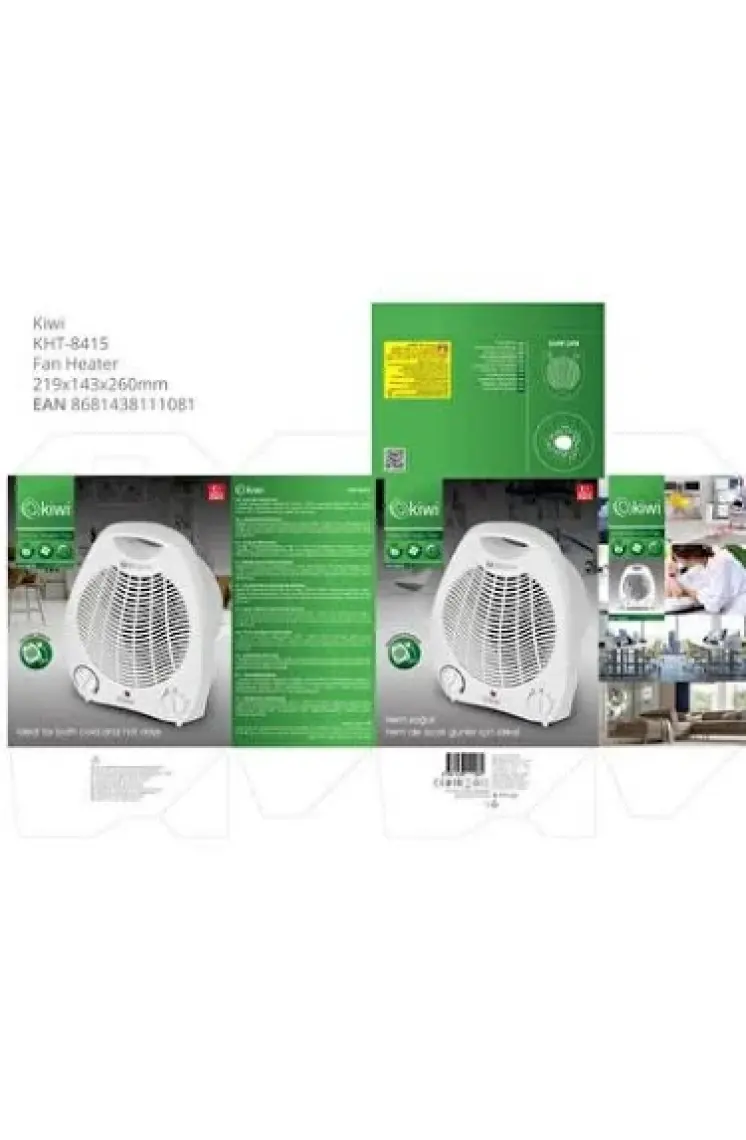 Kiwi Kht 8415 Elektrikli Isıtıcı Fan