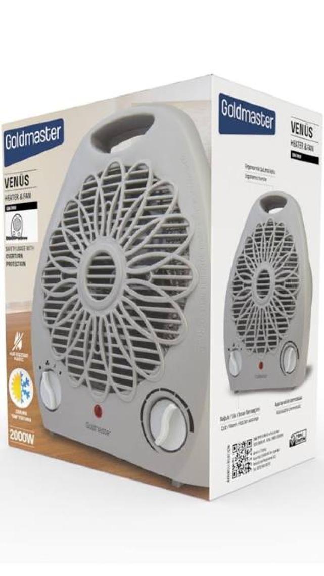 Goldmaster GM-7919 Venüs Fanlı Isıtıcı-Vantilatör Özellikli