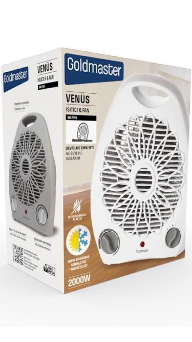 Goldmaster GM-7919 Venüs Fanlı Isıtıcı-Vantilatör Özellikli