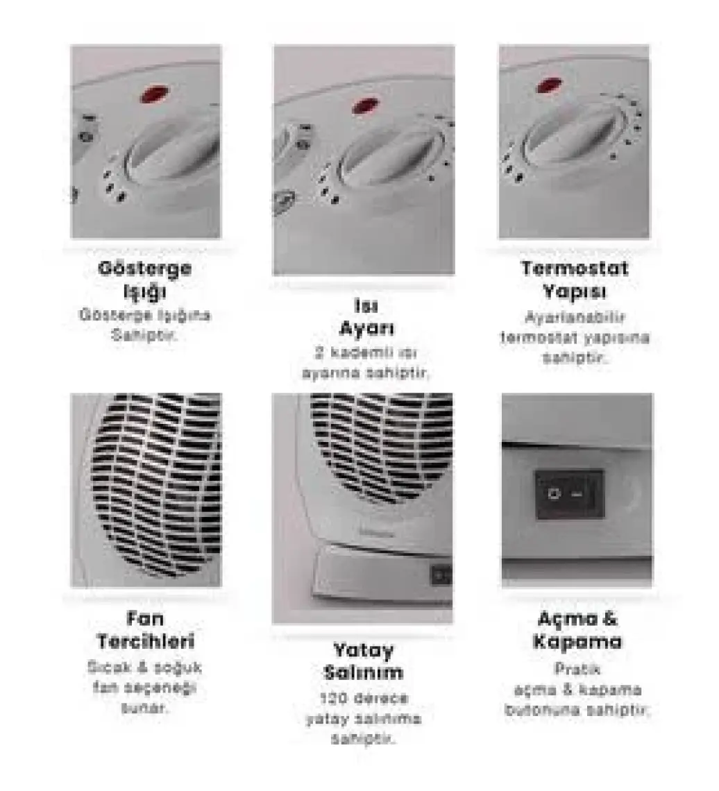 Goldmaster MARS GM-7920 Fanlı Isıtıcı