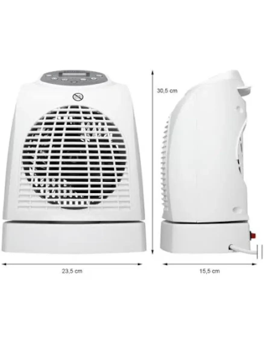 Simtech KM-1715 Uzaktan Kumandalı Ve Dijital Göstergeli Fanlı Isıtıcı