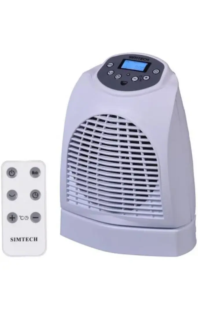 Simtech KM-1715 Uzaktan Kumandalı Ve Dijital Göstergeli Fanlı Isıtıcı