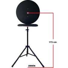 Dartsan Raf Düzenekli Tripod Ayaklı Dart Arkalık Stand Seti. Siyah Renk. Dartsan.