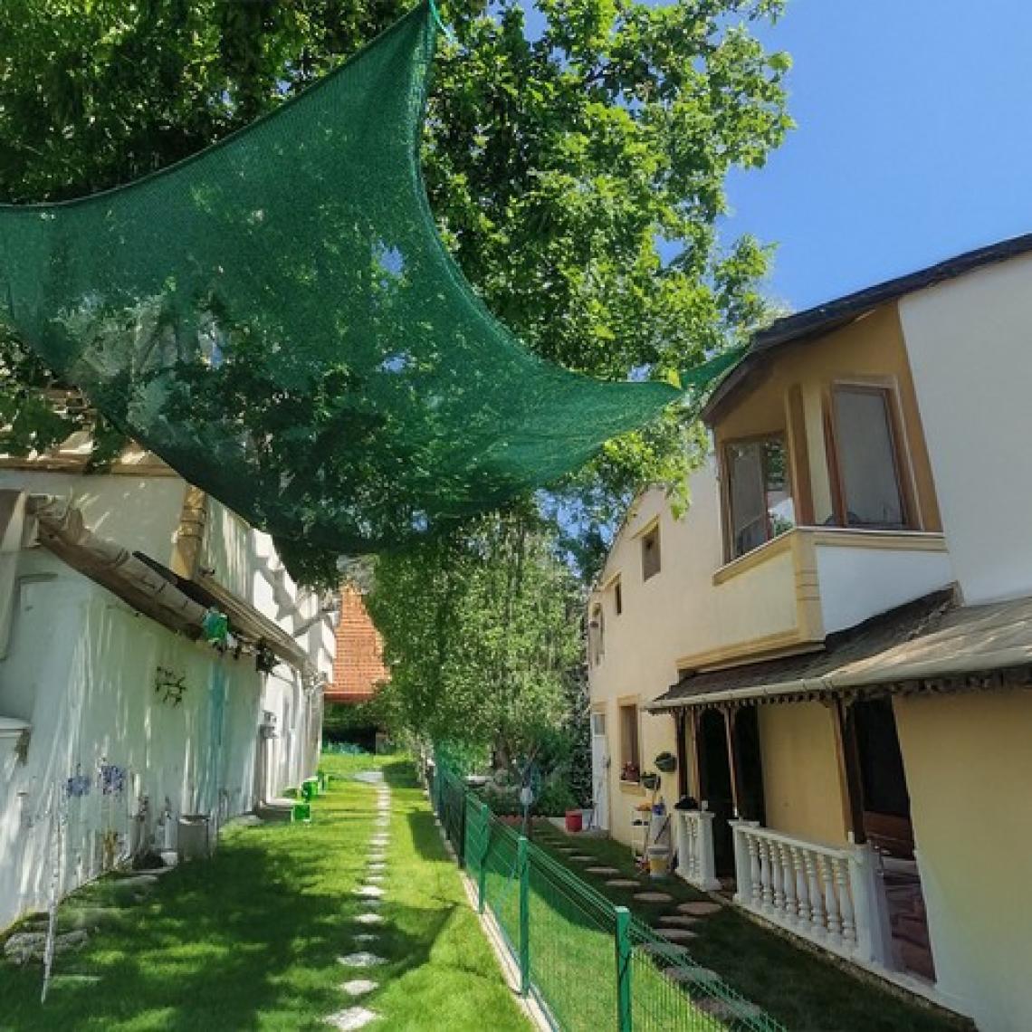 Morilu Çit Filesi Çit Örtüsü - 75LIK Yeşil - 6 Metre En - Kenarları Düz