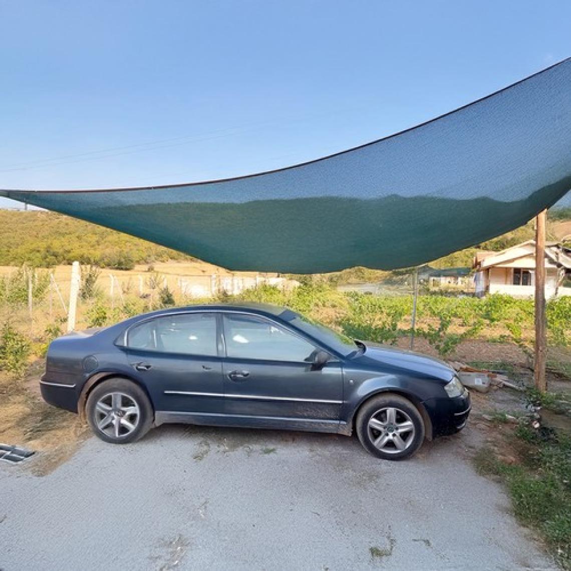 Morilu Gölgelik File Bahçe Gölgeliği - 75lik - 4 Metre En Yeşil - Şeritli Halkalı - Hayvan Gölgeliği File Gölgelik