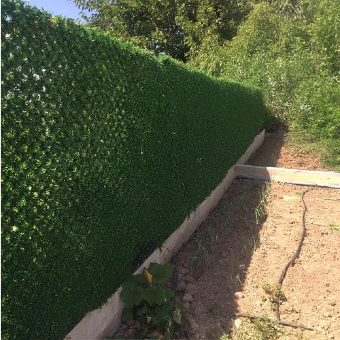 Morilu Çim Çit - Dekoratif Yeşil Bahçe Çim Çiti - Çimli Tel - 100 cm Enli